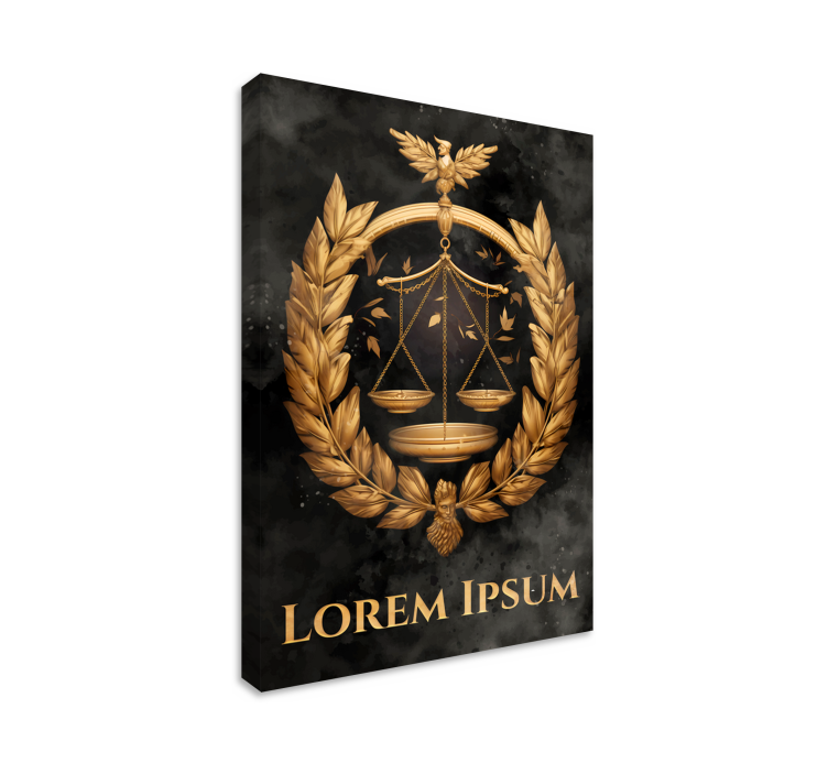 Rettferdighetsbalanse kontor lerretsbilde - Tenstickers