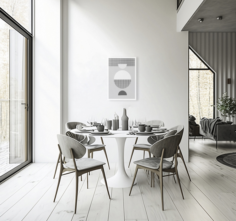 Estilo nórdico kerretsbilde spiserom - Tenstickers