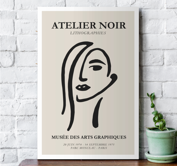Atelier noir lerretsbilde kunst - Tenstickers