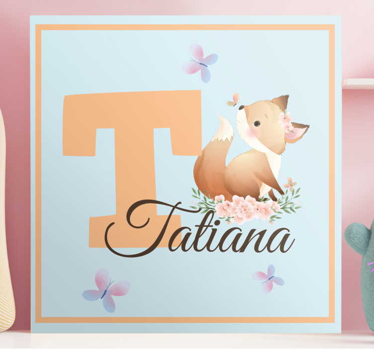 Baby lerretsbilde vennlig rev - Tenstickers