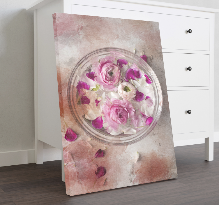 Floral bolle 3d moderne lerret vegg kunst - Tenstickers