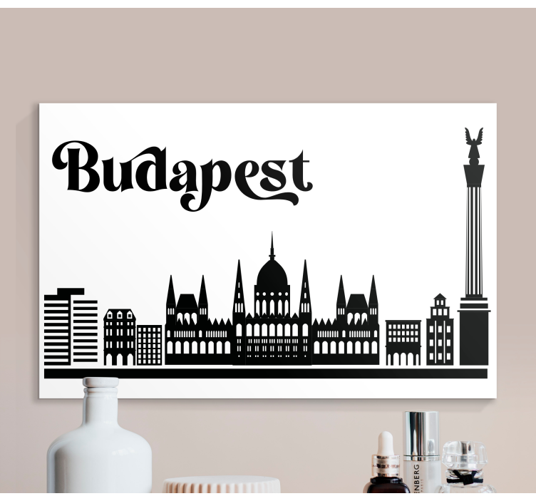 Budapest skyline byer lerretsbilde - Tenstickers