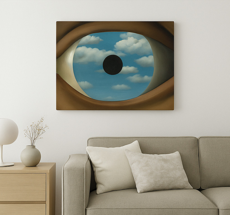 Det falske speilet kunst lerretsbilde - Tenstickers