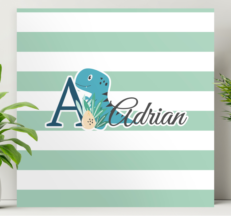 Dinosaurer lerretsbilde adrian's lekne dino - Tenstickers