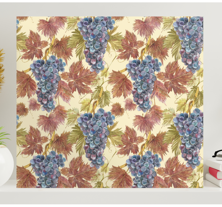 Drue og blader frukt stillbilde lerretsbilde - Tenstickers