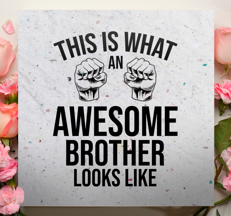 Fantastisk bror morsomt sitat lerretsbilde tekster - Tenstickers