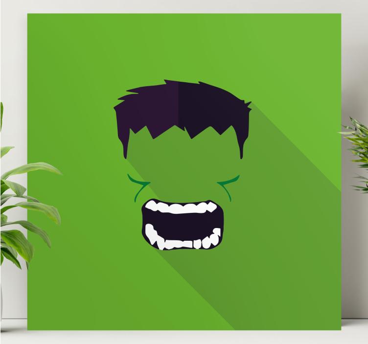 Grønn superhelt lerretsbilde superhelter - Tenstickers