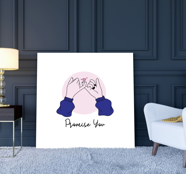 Holder hender inngangsparti lerretsbilde - Tenstickers