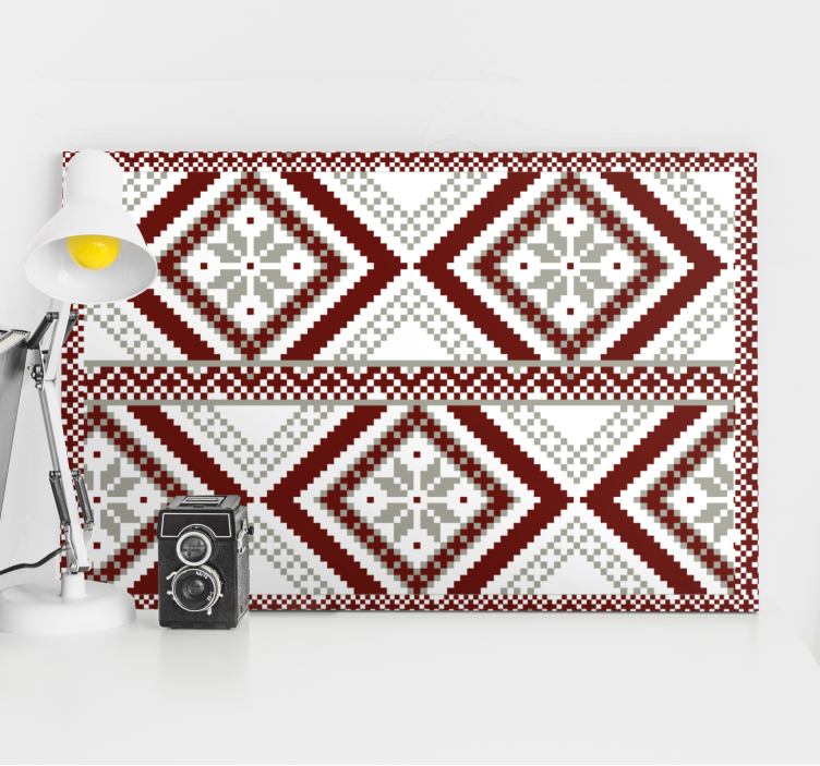 Lerretsbilde moderne geometrisk diamantkonsept - Tenstickers