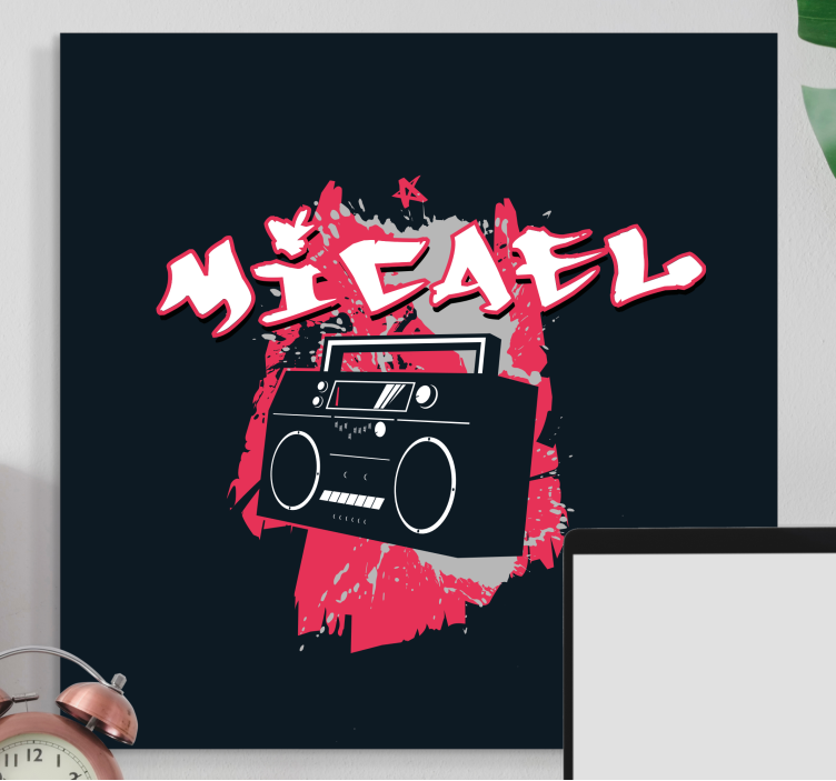 Lerretsbilde moderne urban lyd vibe - Tenstickers