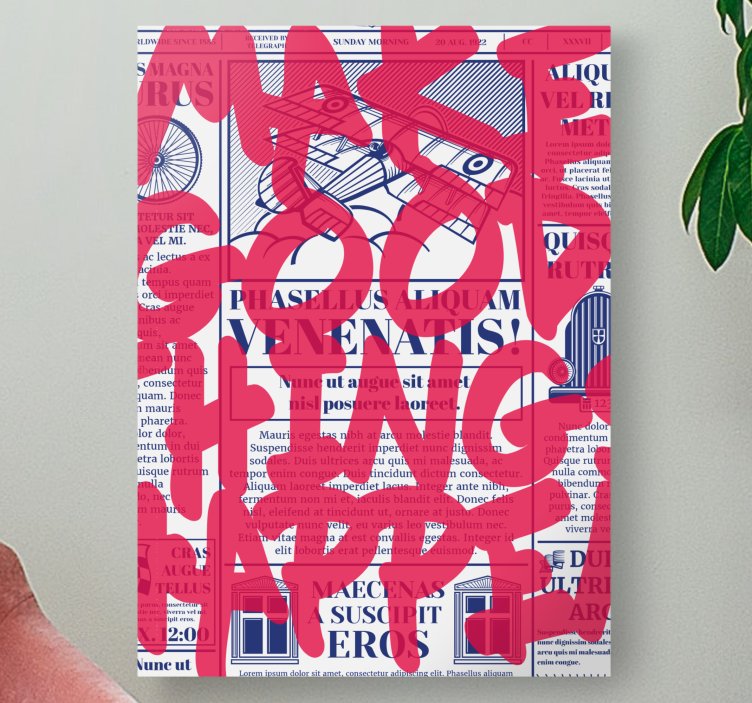 Lerretsbilde sagn gjør gode ting - Tenstickers