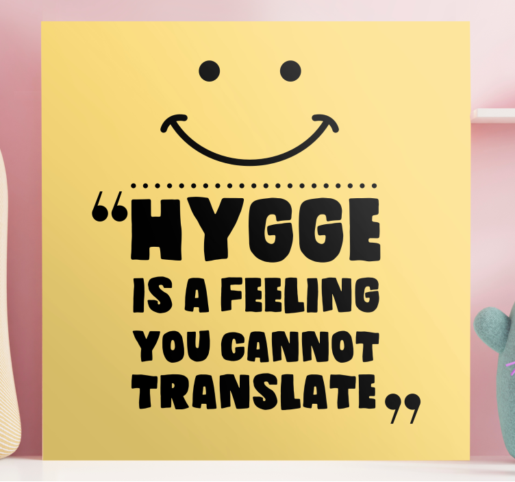 Lerretsbilde sagn hygge er en følelse - Tenstickers