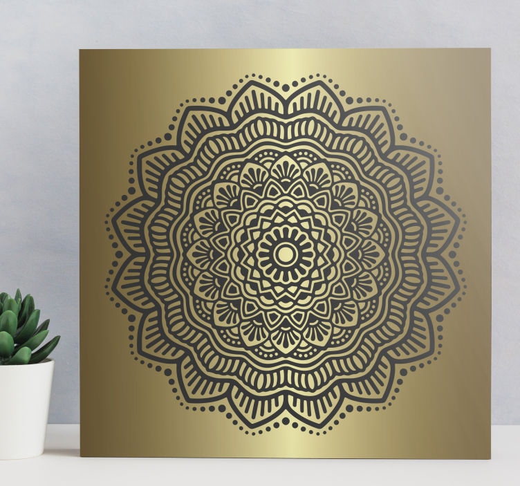 Mandala inngangsparti lerret kunst - Tenstickers