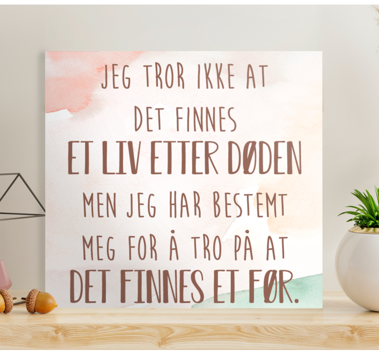 Norsk sitat liv etter døden lerretsbilde nordisk - Tenstickers