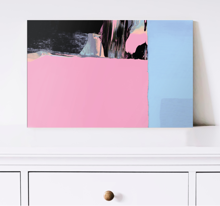 Pastellfarger abstrakt kunstdesign lerretsbilde moderne - Tenstickers