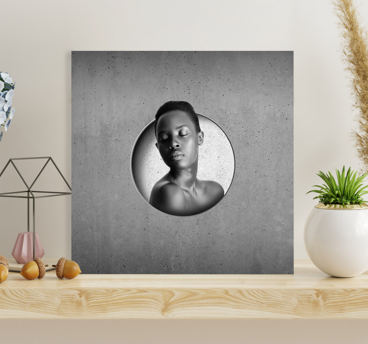 Rå betong kan tilpasses lerretsbilde tilpasset - Tenstickers