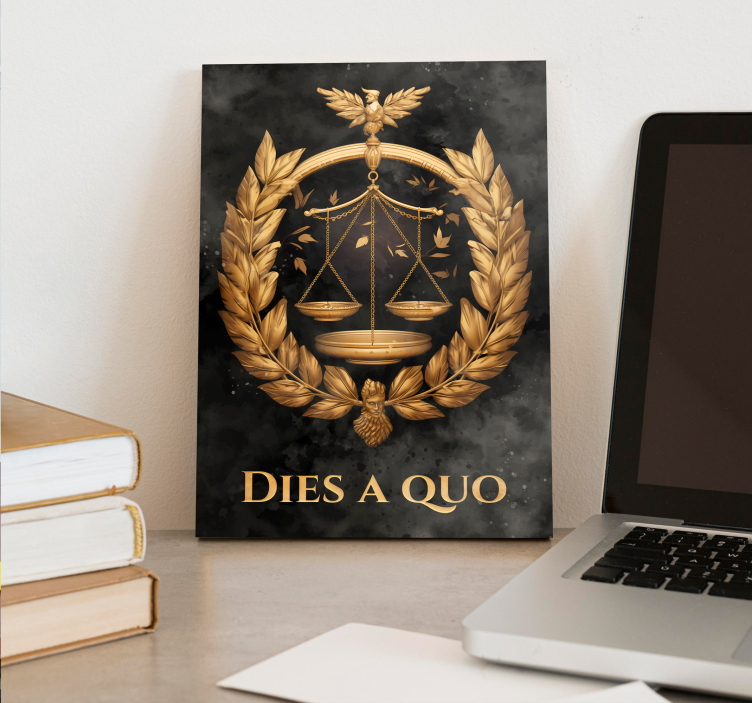 Rettferdighetsbalanse kontor lerretsbilde - Tenstickers