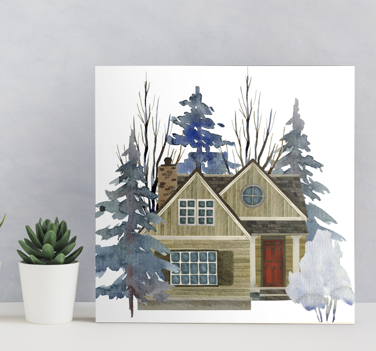 Rustikk stil rustikk lerretskunst - Tenstickers