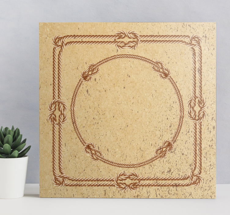 Taurammepreging geometriske lerretsbilde - Tenstickers