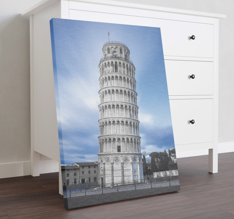 Tower of pisa, italia, lerretstrykk - Tenstickers