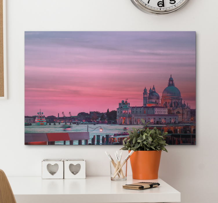 Vakker solnedgang i venezia by lerretstrykk - Tenstickers