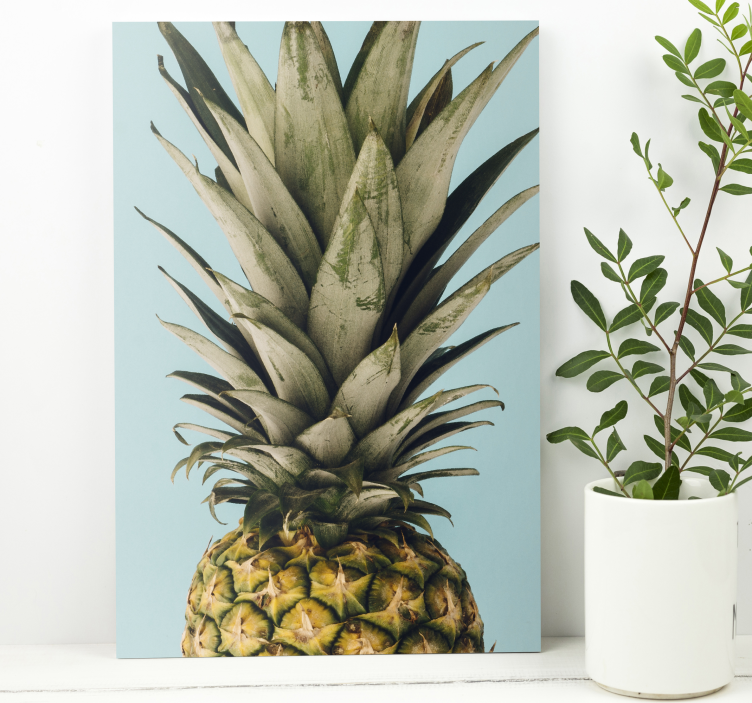 Ananas plante lerretstrykk - Tenstickers