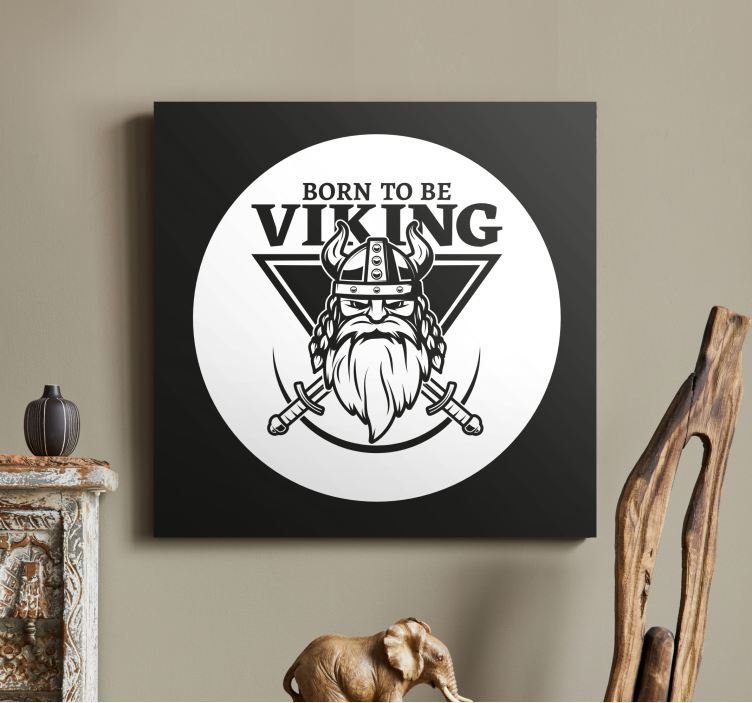 Viking kriger emblem Karakterer lerretsbilder - Tenstickers
