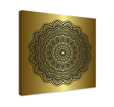 Mandala hall lerretstrykk - Tenstickers