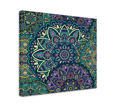 Lerretsbilde mandala kompleks mandala illustrasjon - Tenstickers