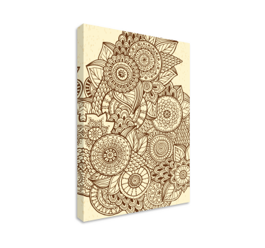 Mandala geometrisk mønster mandala trykk vegg kunst - Tenstickers