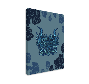 Lerretsbilde mandala drageinspirert - Tenstickers