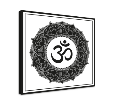 Mandala med ohm-symbol Mandala lerretsbilder - Tenstickers
