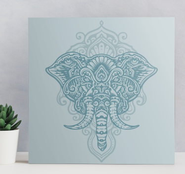 Elefant mandala trykk vegg kunst - Tenstickers