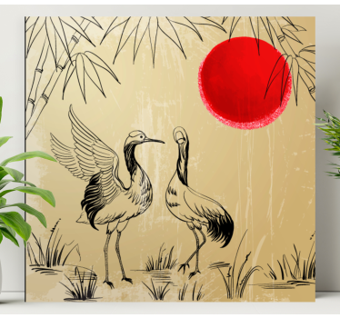 Lerretsbilde mandala tranene og solen - Tenstickers