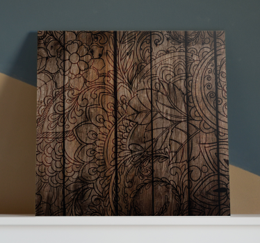Treeffekt mandala trykk vegg kunst - Tenstickers