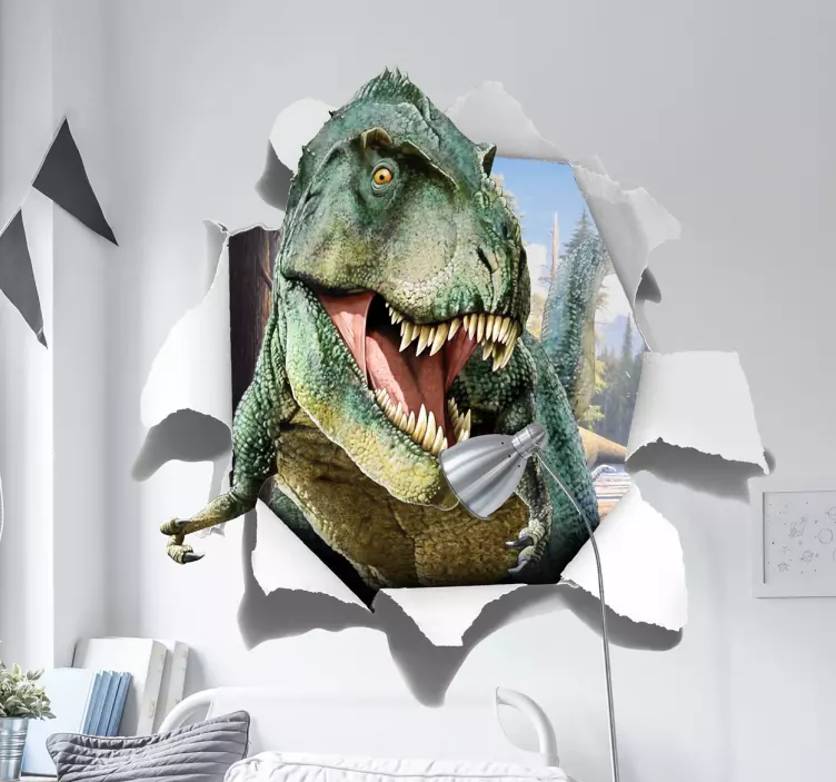 Wallstickers 3d dinosaur design for barn - Tenstickers