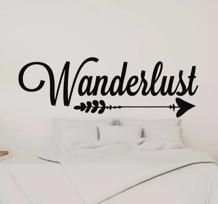 Wanderlust pil stue vegg innredning - Tenstickers