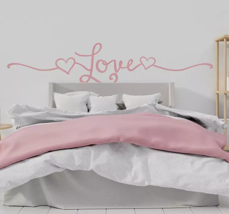 Linje stil kjærlighet klistremerke for deg - Tenstickers