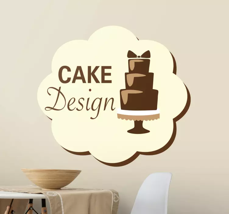 Kake design dekal - Tenstickers