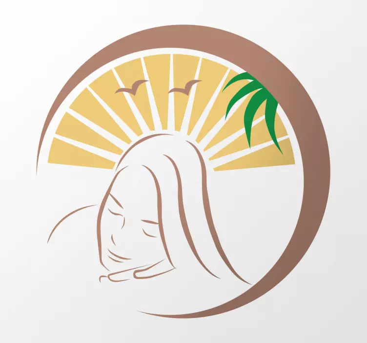 Spa massasje vegg vinyl klistremerke - Tenstickers