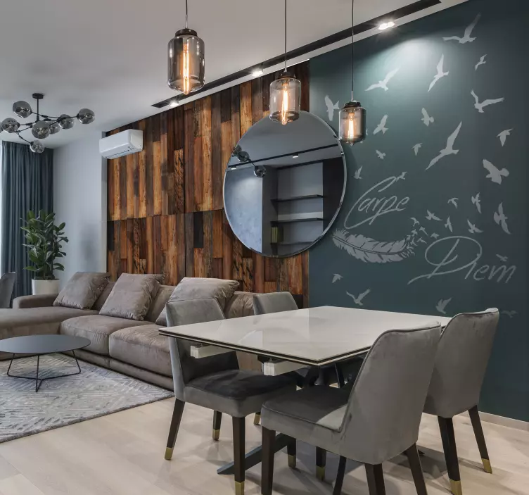 Carpe diem veggmaleri - Tenstickers