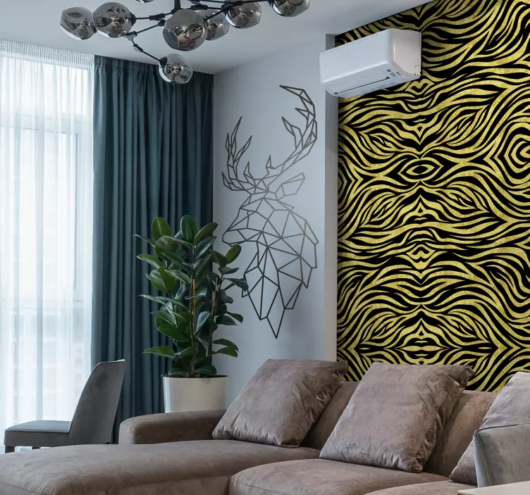 Origami hjort vill dyr dekal - Tenstickers