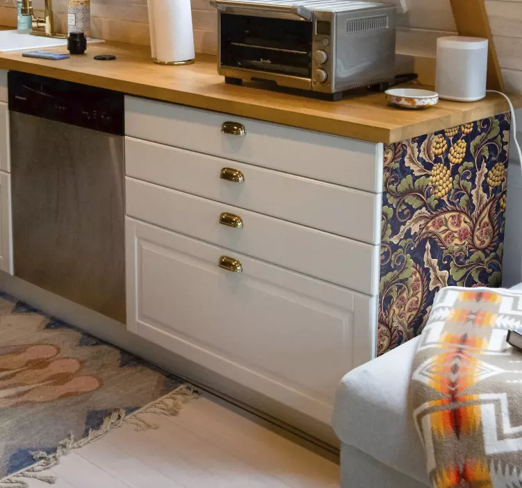 Realistisk paisley illustrasjon møbeldekal - Tenstickers