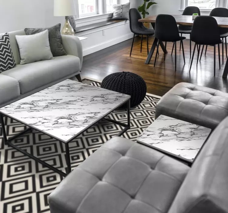 Klistremerke dyr med sofistikert marmoroverflate - Tenstickers