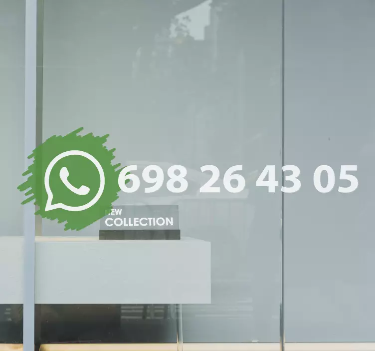 Whatsapp sosiale medier logo vinylskilt - Tenstickers