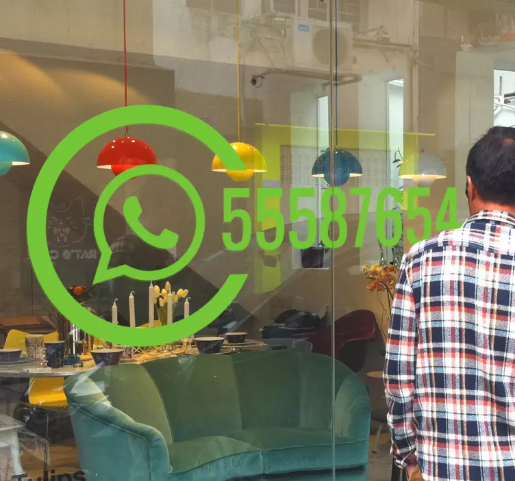 Whatsapp business window klistremerke - Tenstickers