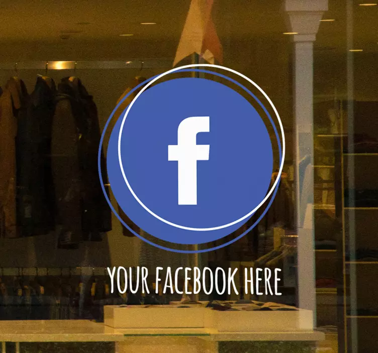 Butikkvinduer klistremerke sosiale medier emblem - Tenstickers