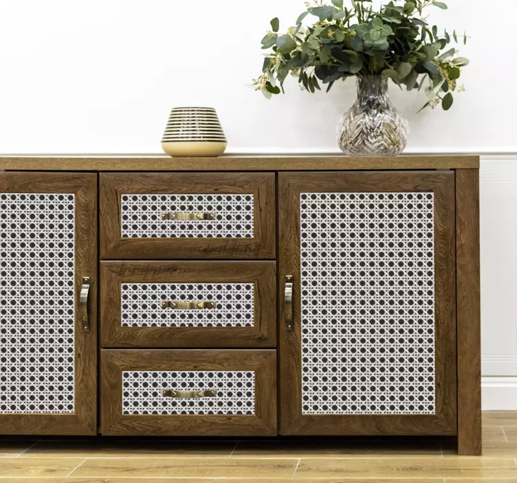 Moderne bladmønster klistremerke møbler - Tenstickers