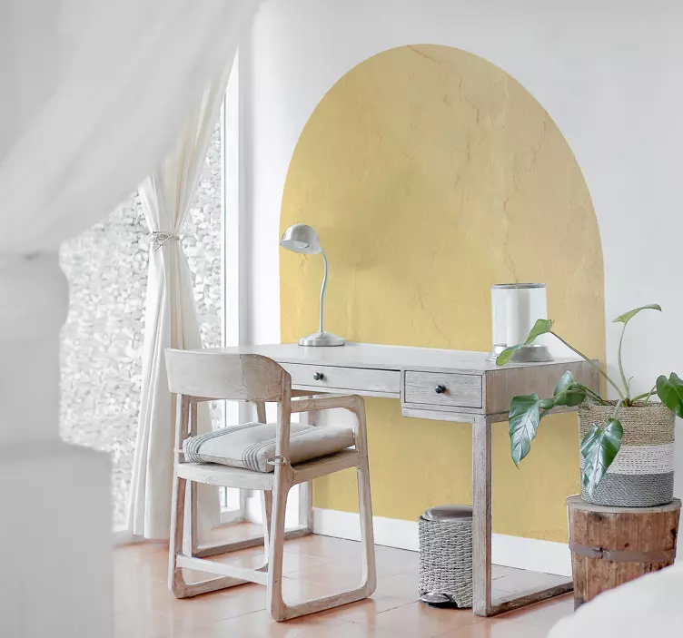 Abstrakt buet geometri klistremerke for kontor - Tenstickers