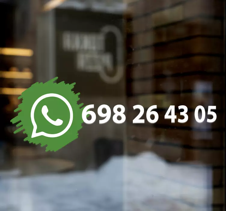 Whatsapp sosiale medier logo vinylskilt - Tenstickers